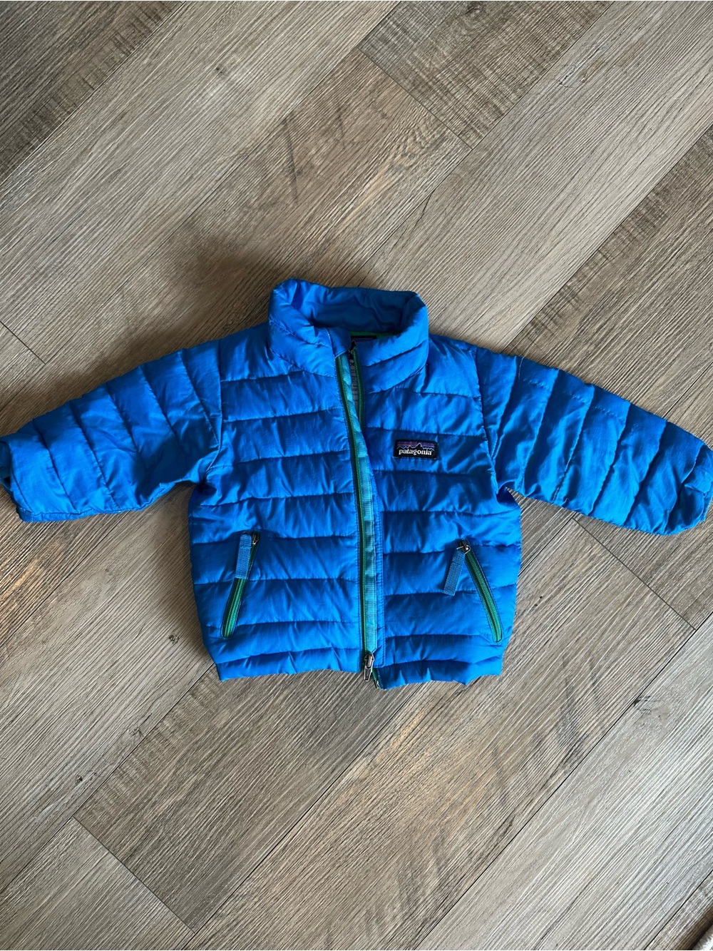 Patagonia Bright Blue Baby Down Sweater Jacket